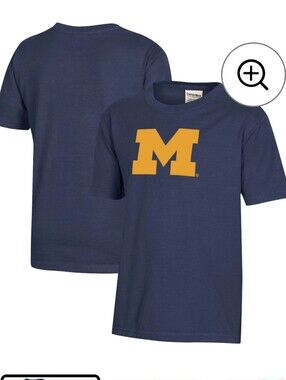 Michigan Wolverines Primary Logo T-Shirt Mens L